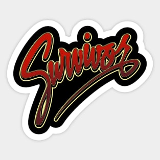 Survivor! Survivor! Survivor! Sticker